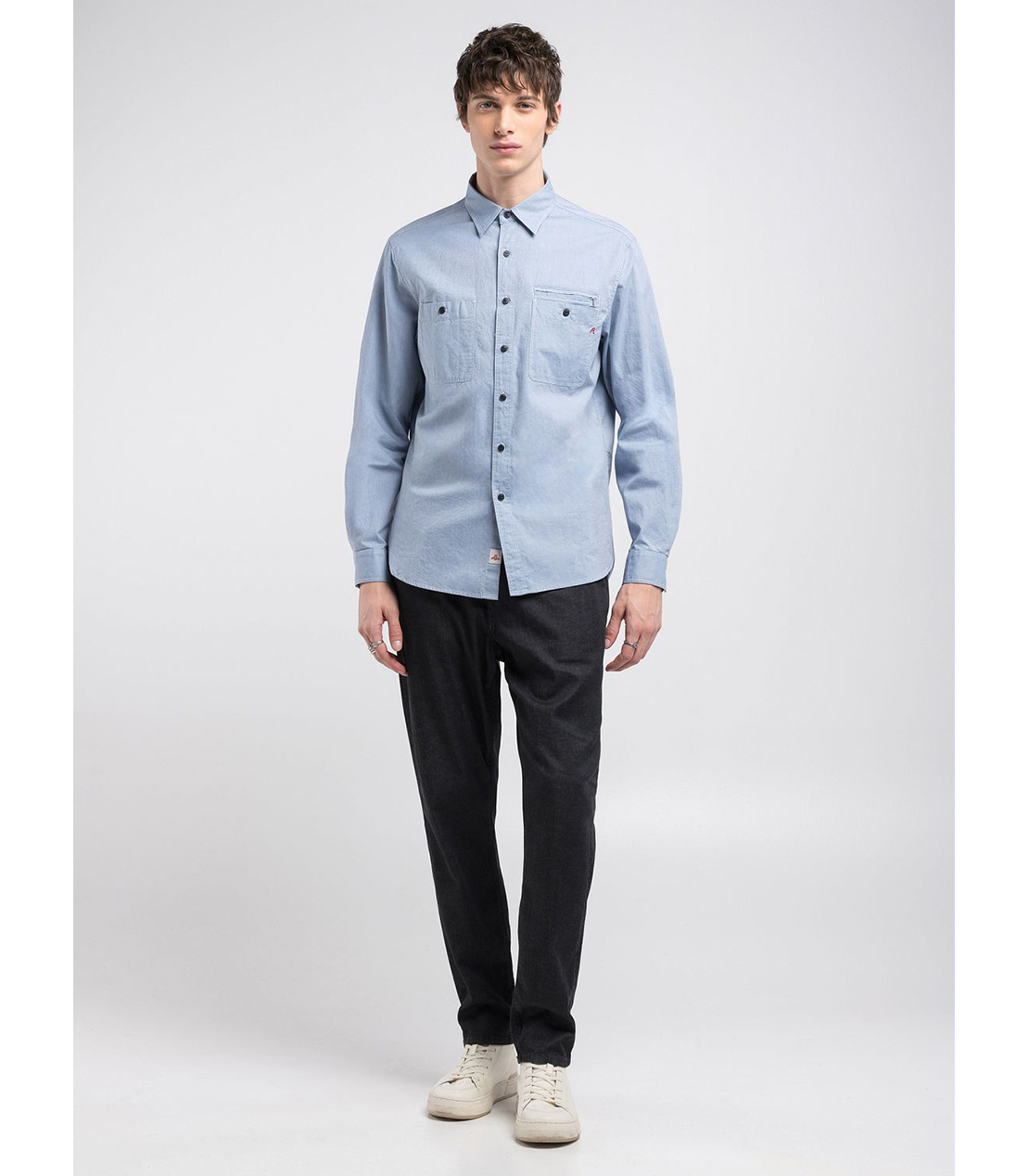 オックスフォードコットンシャツ 詳細画像 ライトブルー 3